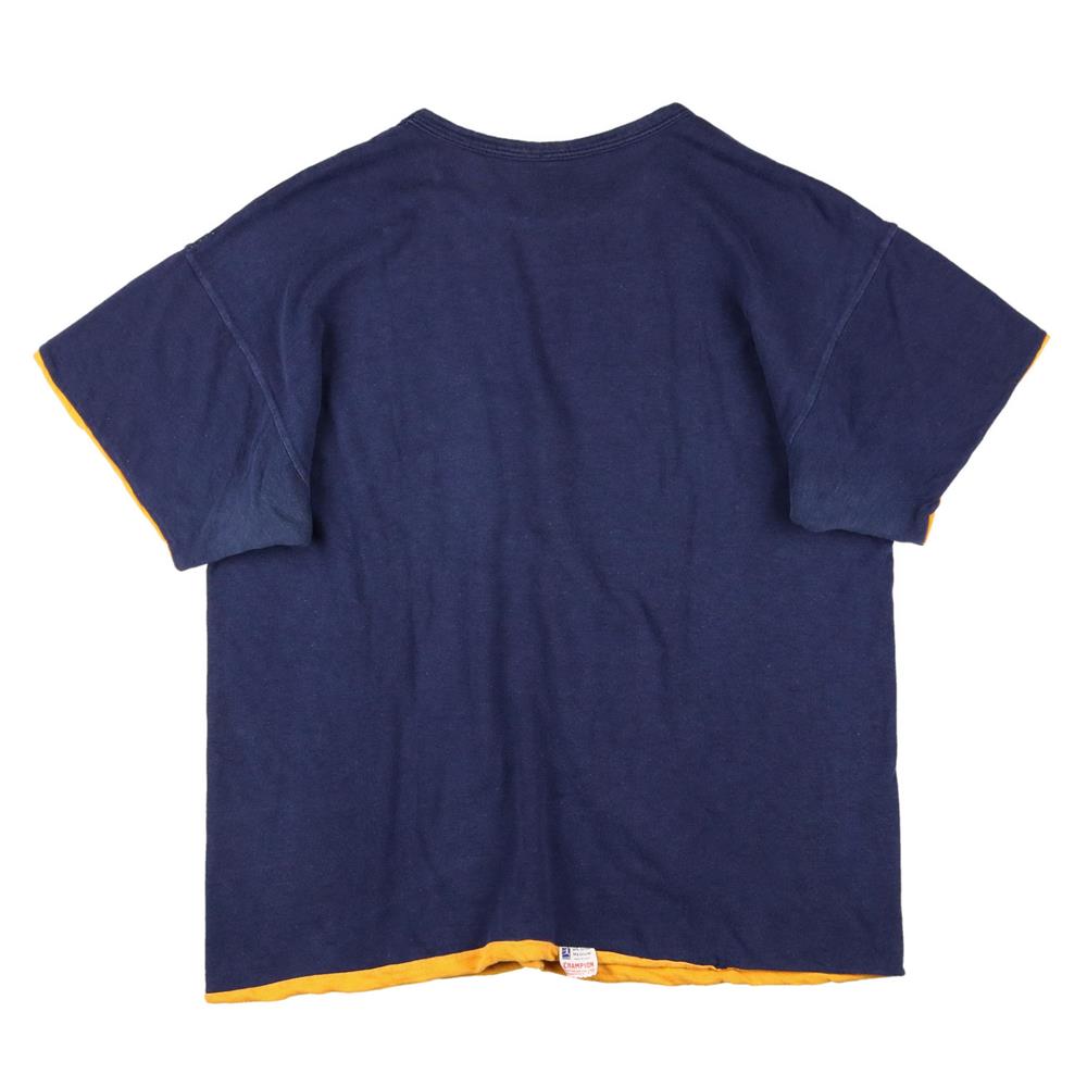 50s ヴィンテージ Champion チャンピオン リバーシブルTシャツ リバT ランタグ 3連プリント M