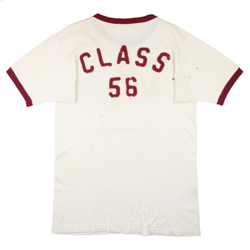 40s〜50s Champion リンガーTシャツ　スポーツ　USA製　ランタグ着丈64cm