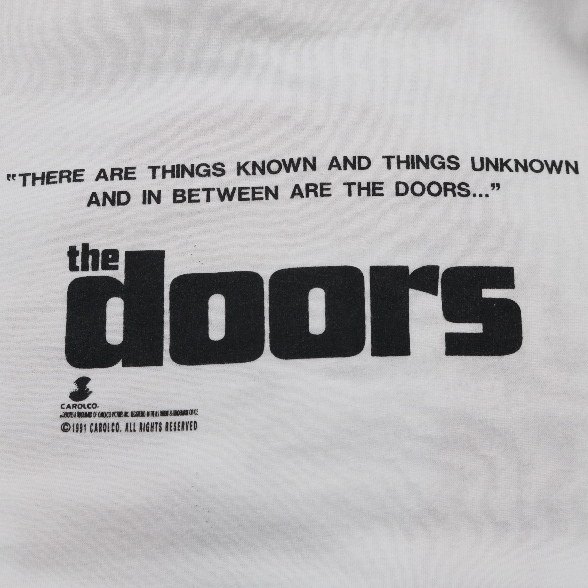 90s ヴィンテージ the doors ザ ドアーズ 1991年 ロンT バンドTシャツ