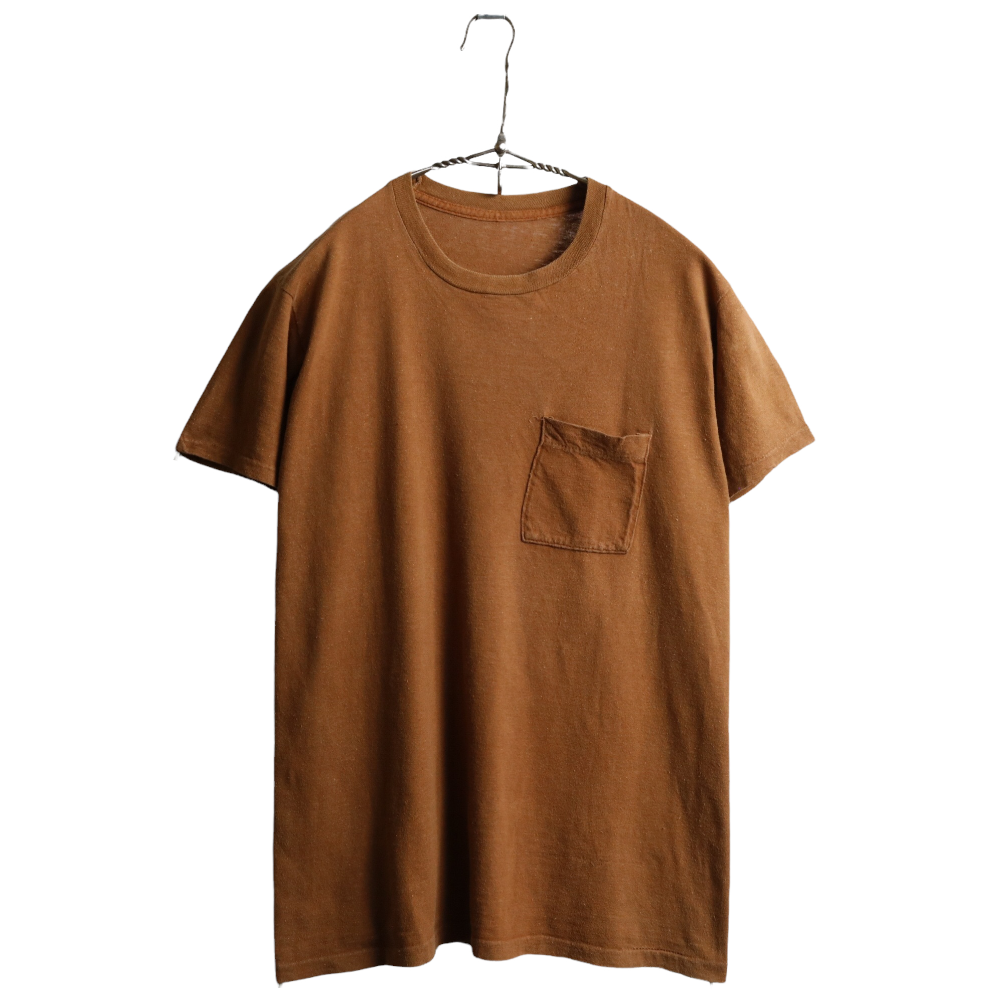 70s ヴィンテージ TRIUMPH トライアンフ ポケT Tシャツ 茶 ブラウン M程