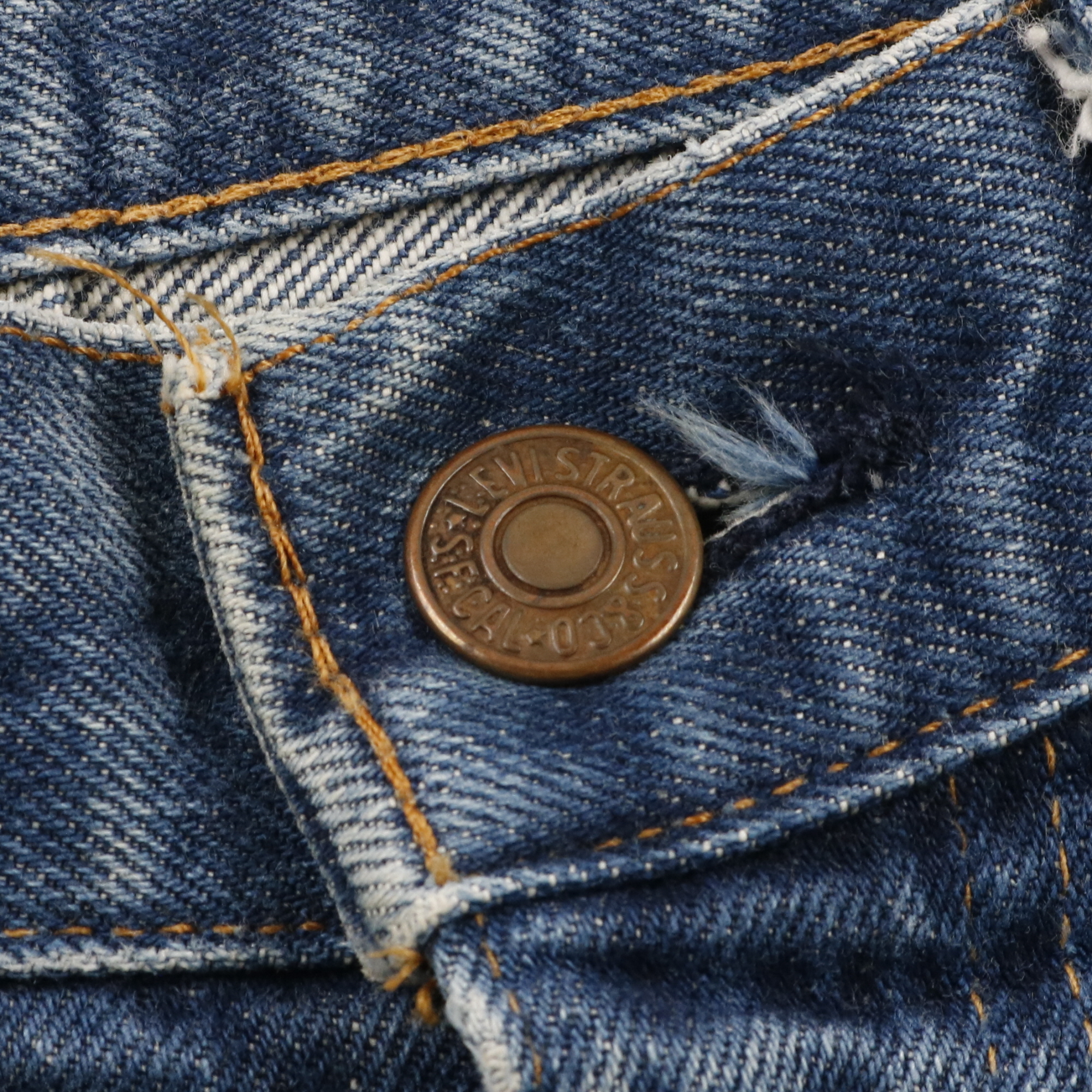 70s ヴィンテージ Levis リーバイス 646 ビッグE BigE デニム ジーンズ パンツ ブーツカット フレア インディゴ ボタン裏刻印8  W35L30