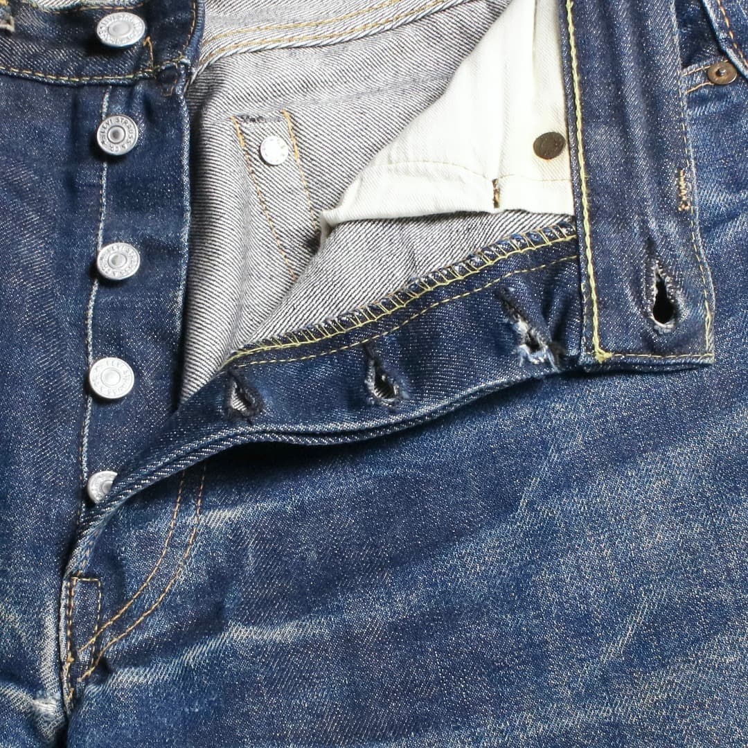 50s Levis リーバイス 501XX デニムジーンズ 両面タブ 鬼ヒゲ ハチノス