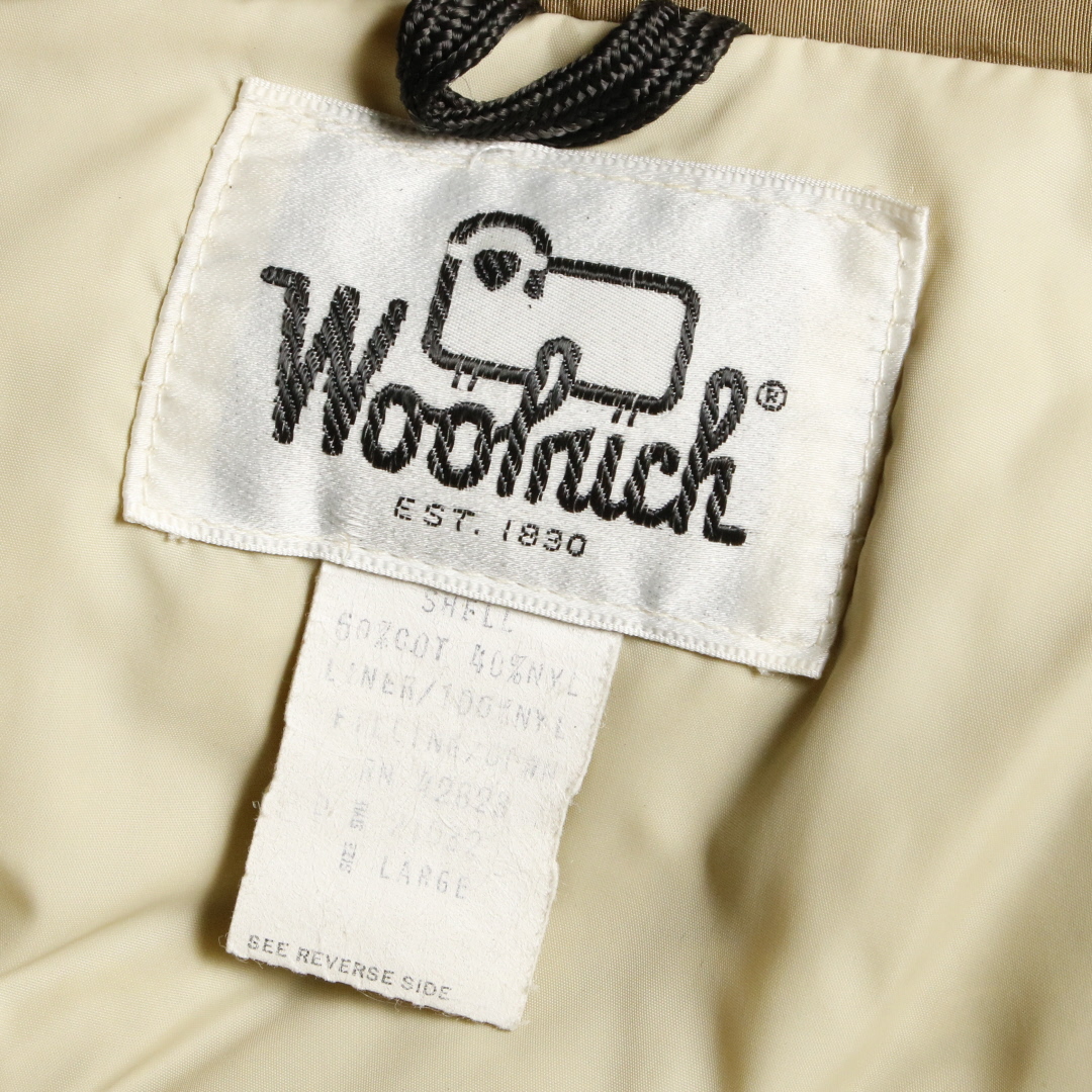 70s Woolrich ウールリッチ アークティックパーカー ダウンジャケット 白タグ コヨーテファー L