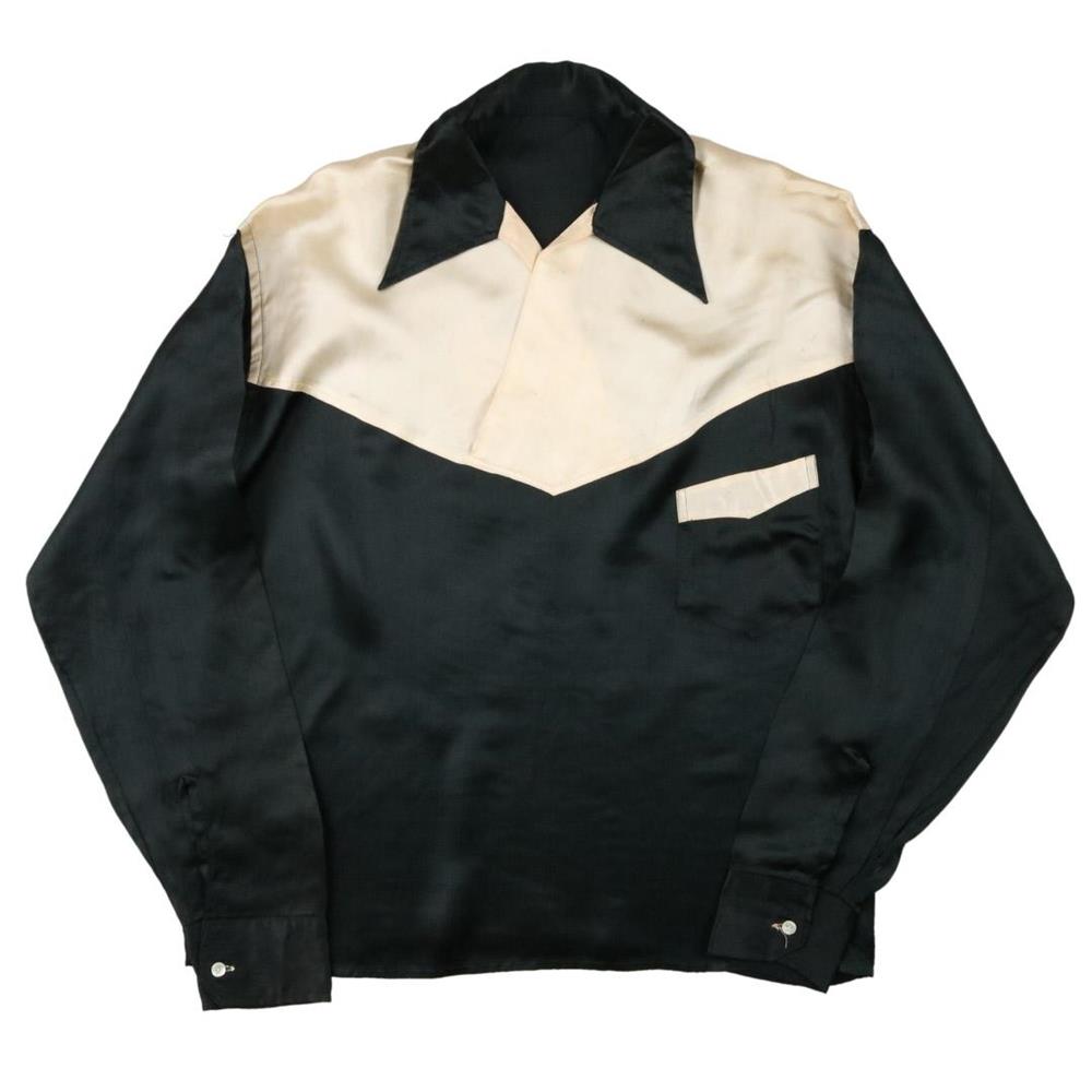 即興50's vintage スカシャツ 黒 - スカジャン