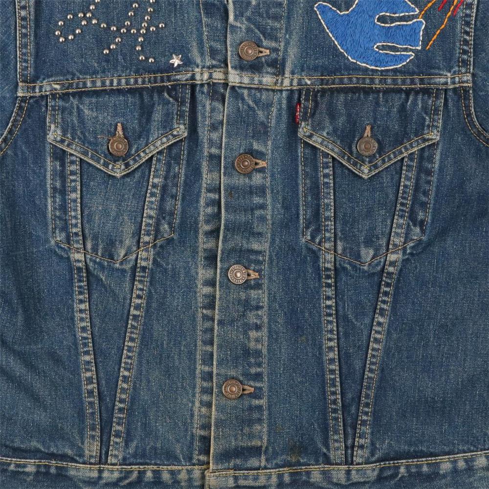 60s Levis リーバイス 557 サード 刺繍 スタッズ リメイク About 38