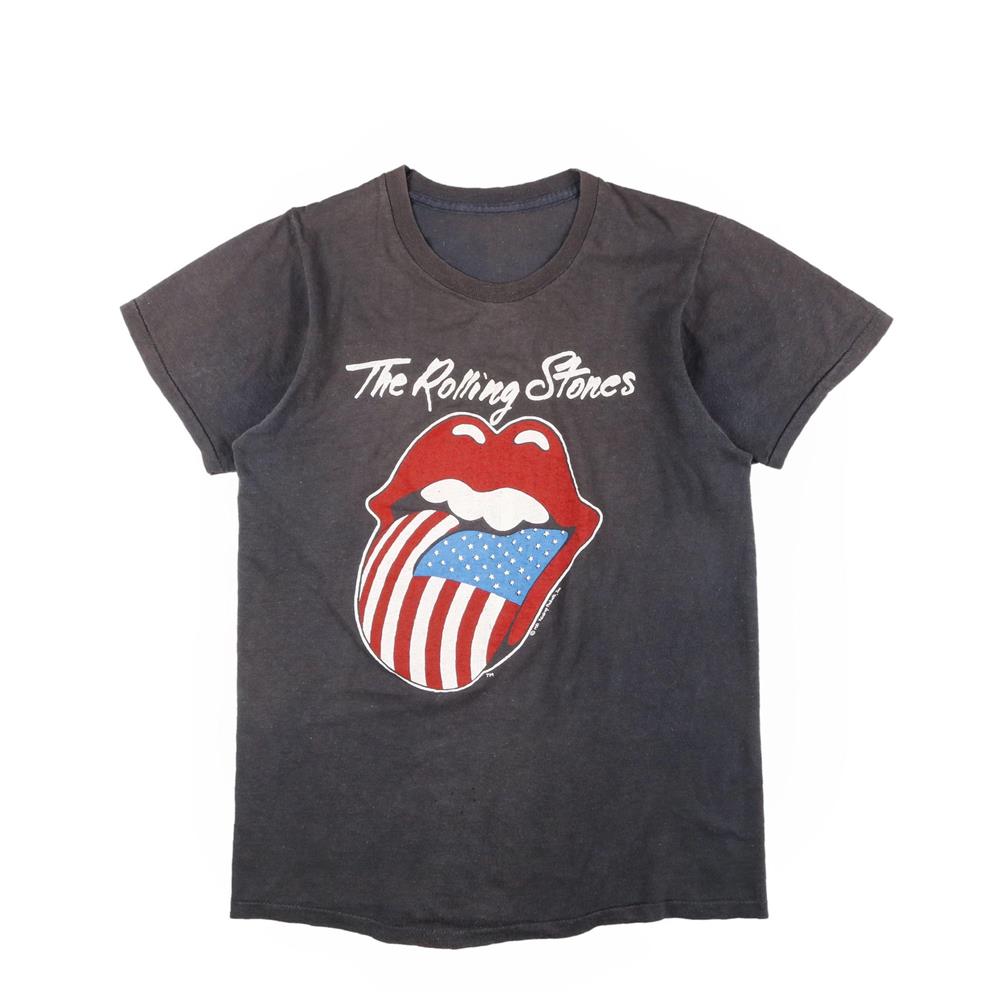 80s ヴィンテージ Rolling Stones ローリングストーンズ Tシャツ バンT 81年ツアー M程