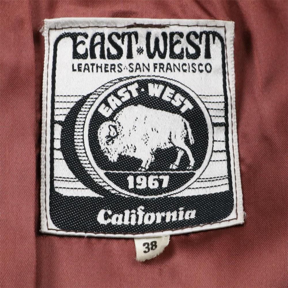 80s EASTWEST イーストウエスト クラフトレザージャケット キャメル 38