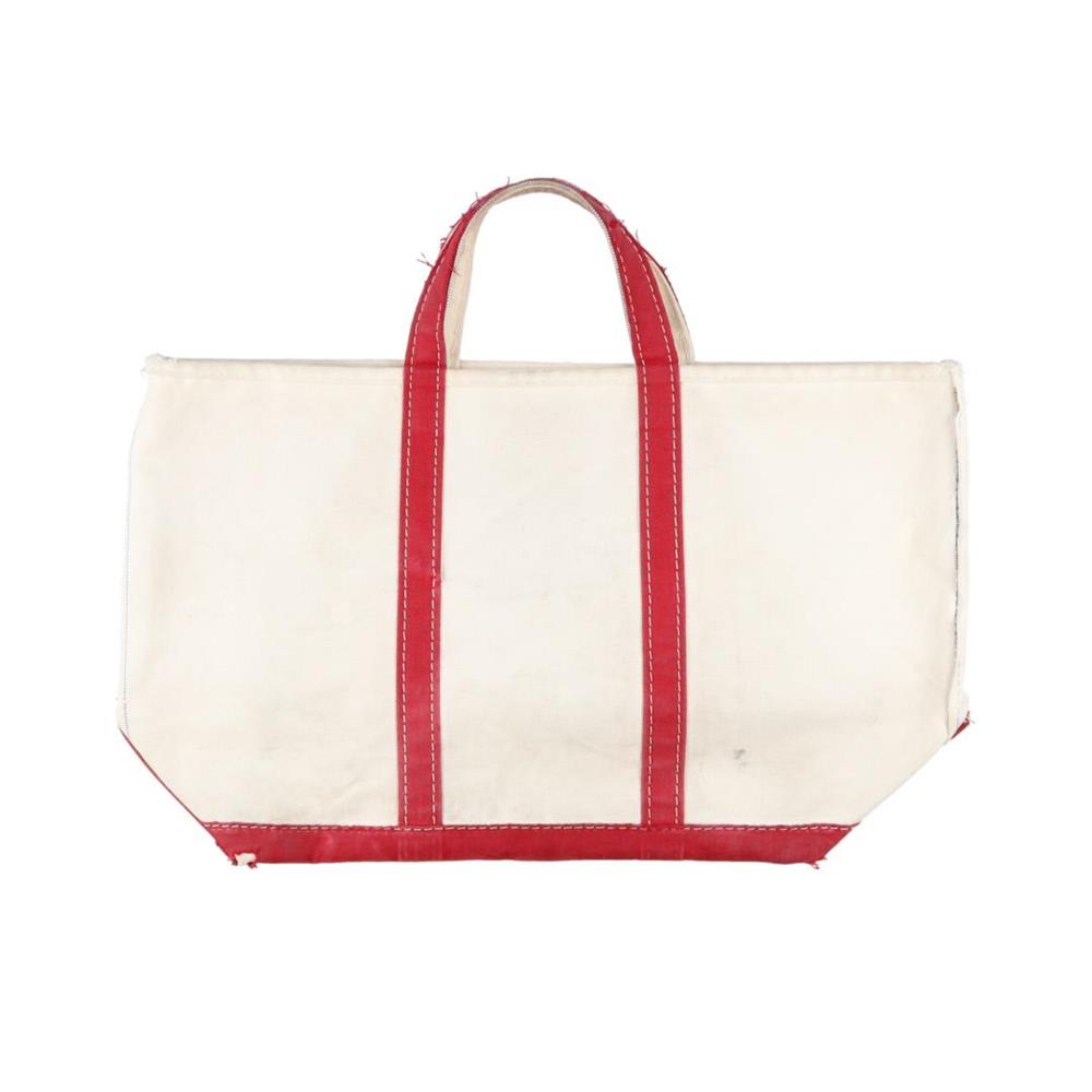 80s ヴィンテージ L.L.Bean Boat and Tote ボート ＆ トート バッグ キャンバス 赤 白
