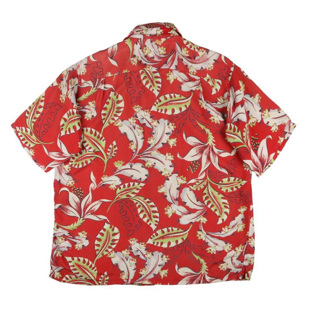 50s ハワイアン シャツ USA製 10637ｃ レーヨン ビンテージ アロハ