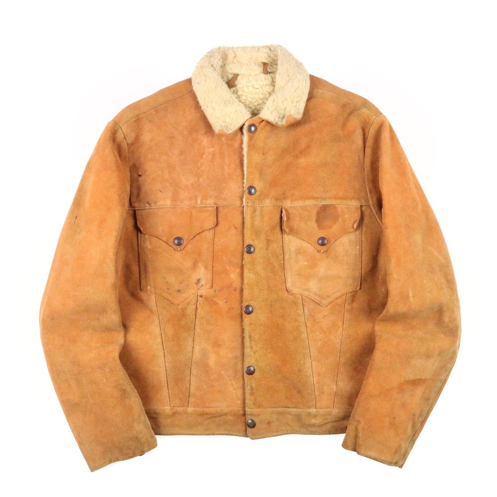 50s TREGO'S Westwear スエード ボアジャケット 40 レザーフードフード