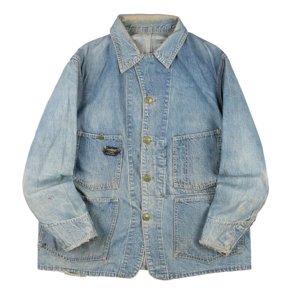 50s-60s OshKosh B'gosh デニムカバーオール 鬼ヒゲ USA - ジャケット ...