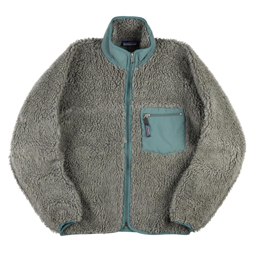 2000s Patagonia パタゴニア レトロパイル フリースジャケット FA00 USA製 フルジップ グレー XS