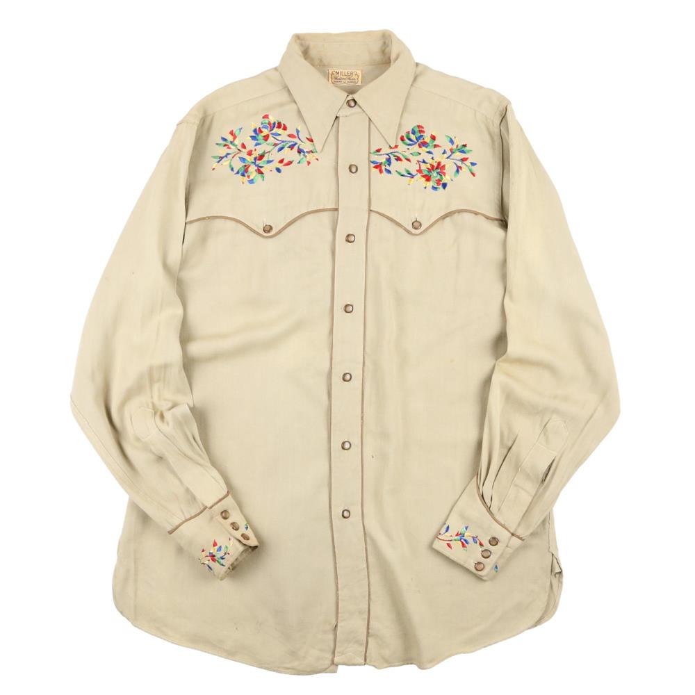 50s vintage ウェスタンシャツ miller レア 希少 | comonuevo.com.co