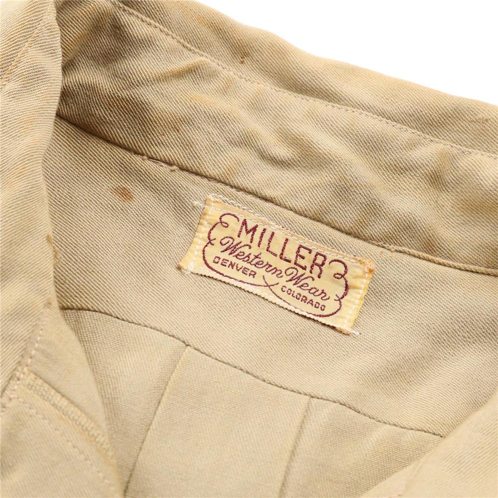 月末特価【レア】50s ビンテージ MILLER サテンシャツ