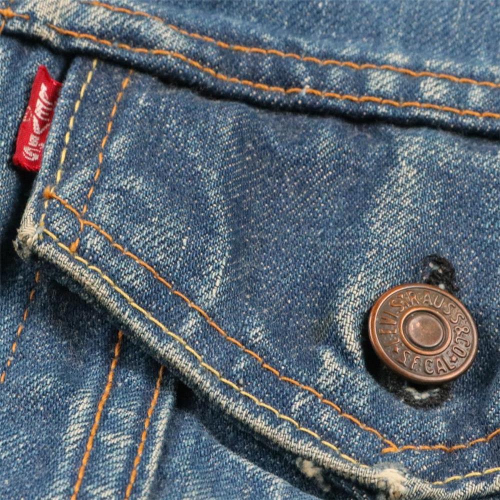 70s ヴィンテージ Levis リーバイス 70505 BigE 71205? ロング丈 デニムジャケット Gジャン 4th 36程