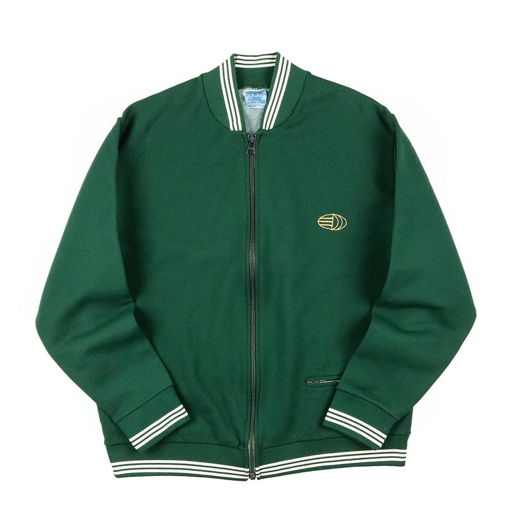 70s ヴィンテージ adidas アディダス 地球儀ロゴ 2nd セカンド トラックジャケット ジャージ 深緑 グリーン / ACORN Buy&Sell Vintage ONLINE