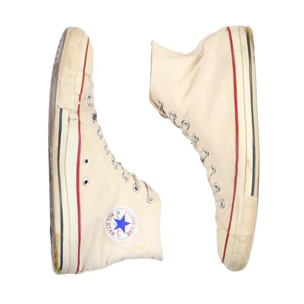 90s ヴィンテージ CONVERSE コンバース オールスター All-Star ハイ カットスニーカー USA製 生成り 12