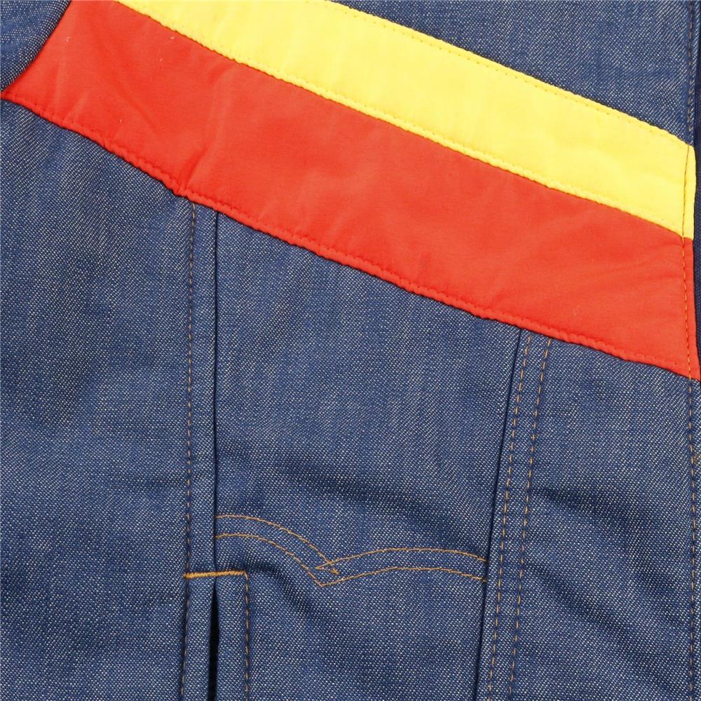 70s ヴィンテージ SKI Levis スキー リーバイス 中綿ジャケット デニム ナイロン 切替 S