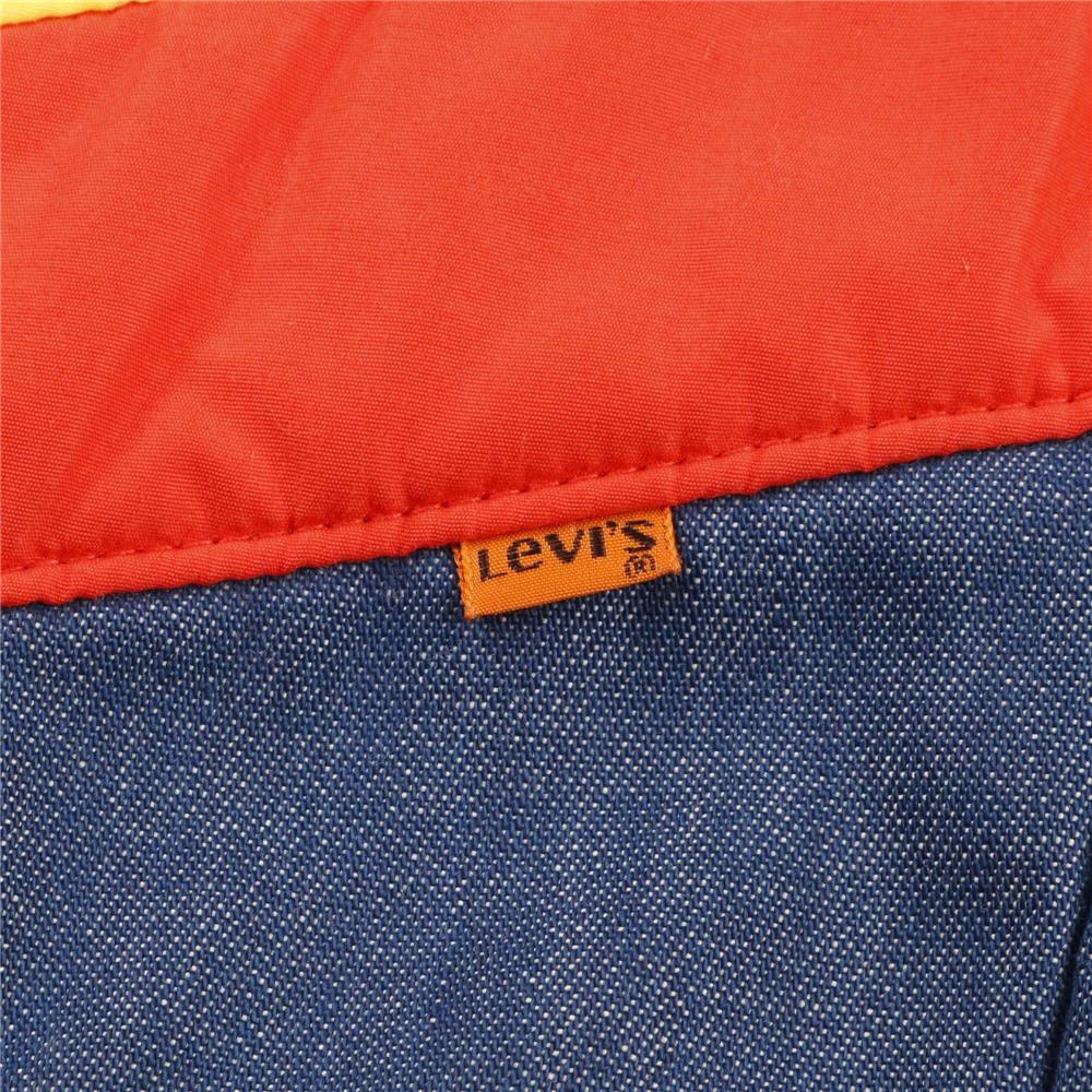 70s ヴィンテージ SKI Levis スキー リーバイス 中綿ジャケット デニム ナイロン 切替 S