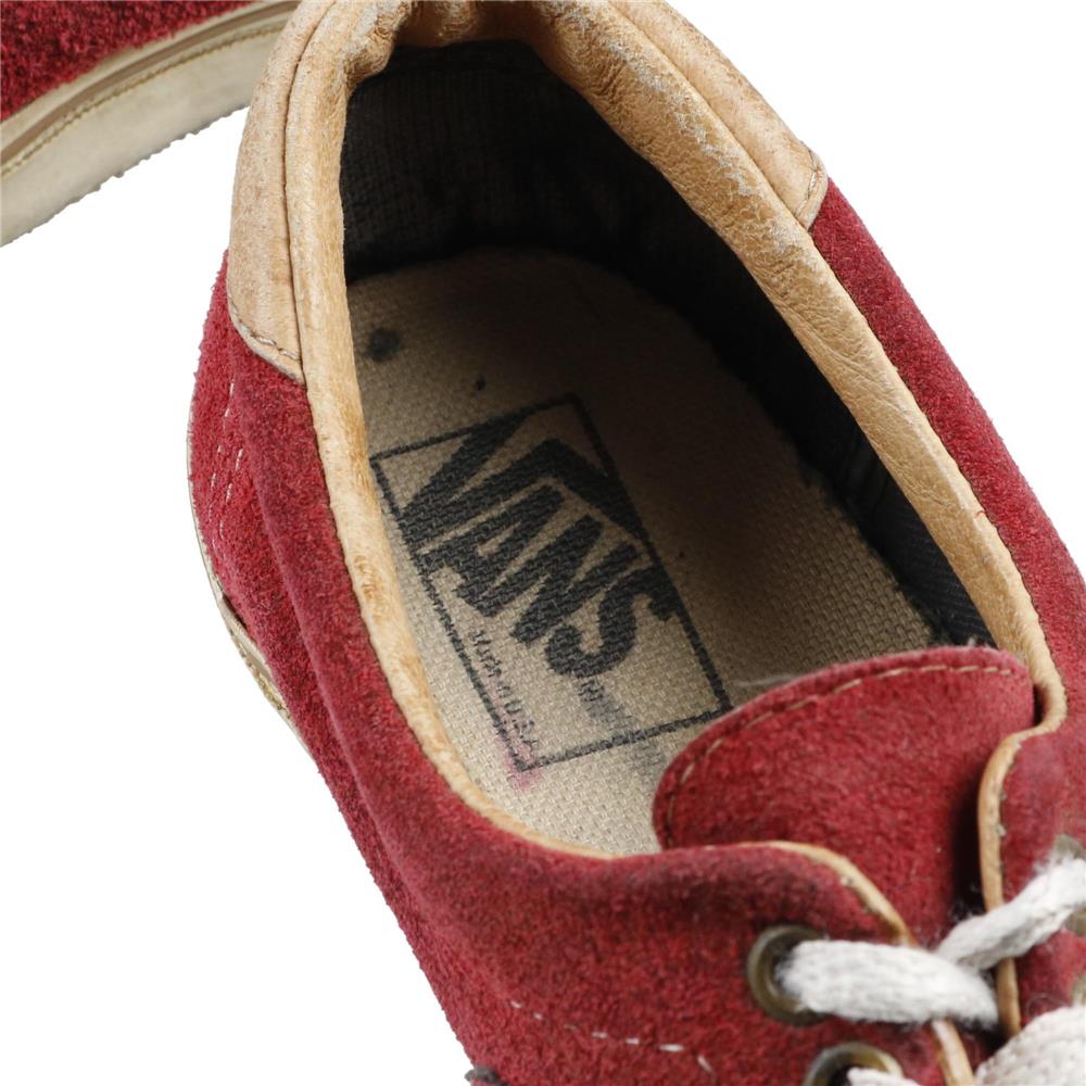 90s ヴィンテージ VANS バンズ ERA エラ えんじ スウェードレザー 8