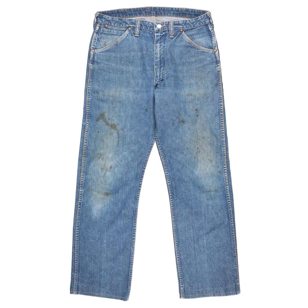 60s ヴィンテージ Wrangler ラングラー 13MWZ デニムパンツ ジーンズ 斜めベル W34L30