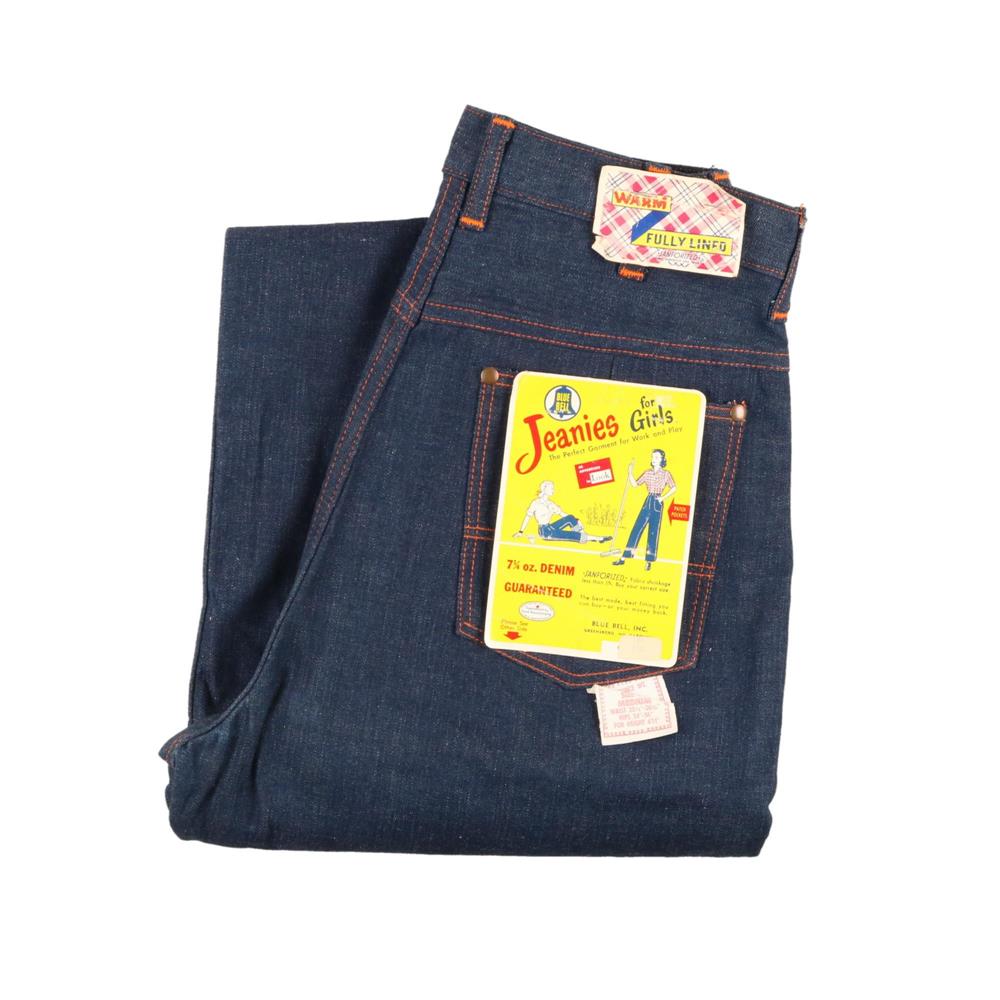 Jeanies BLUE BELL ビンテージ50s デニムランチパンツ W34-