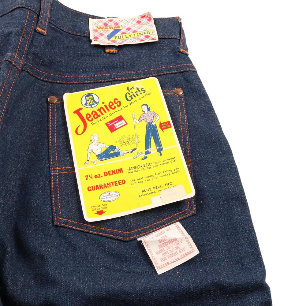 BLUE BELL Jeanies 50s ランチパンツ デニムパンツ-