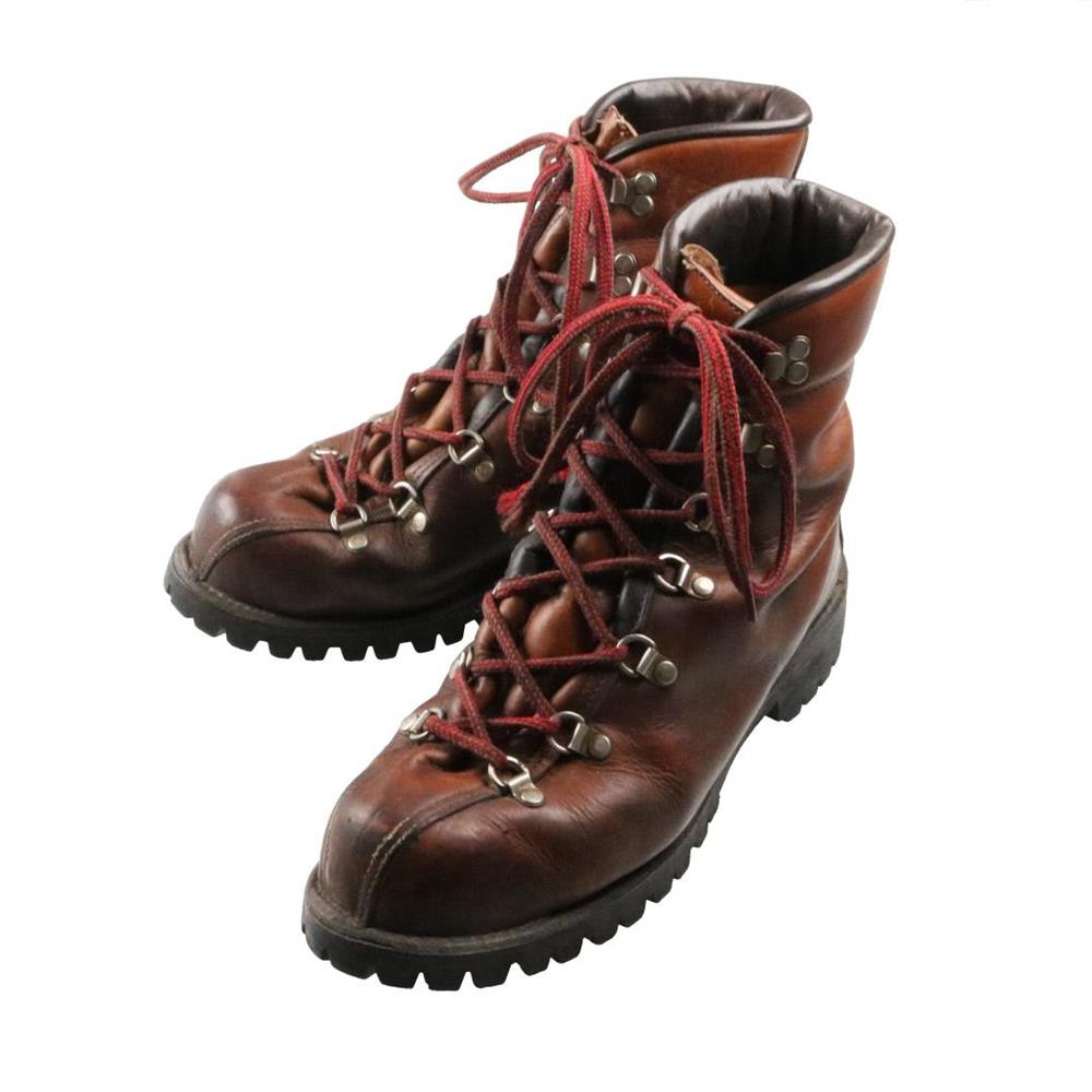 80s ヴィンテージ Danner ダナー 3157 マウンテントレイル マウンテンブーツ Vibram Montagna ソール 登山 レザー 茶系  8D