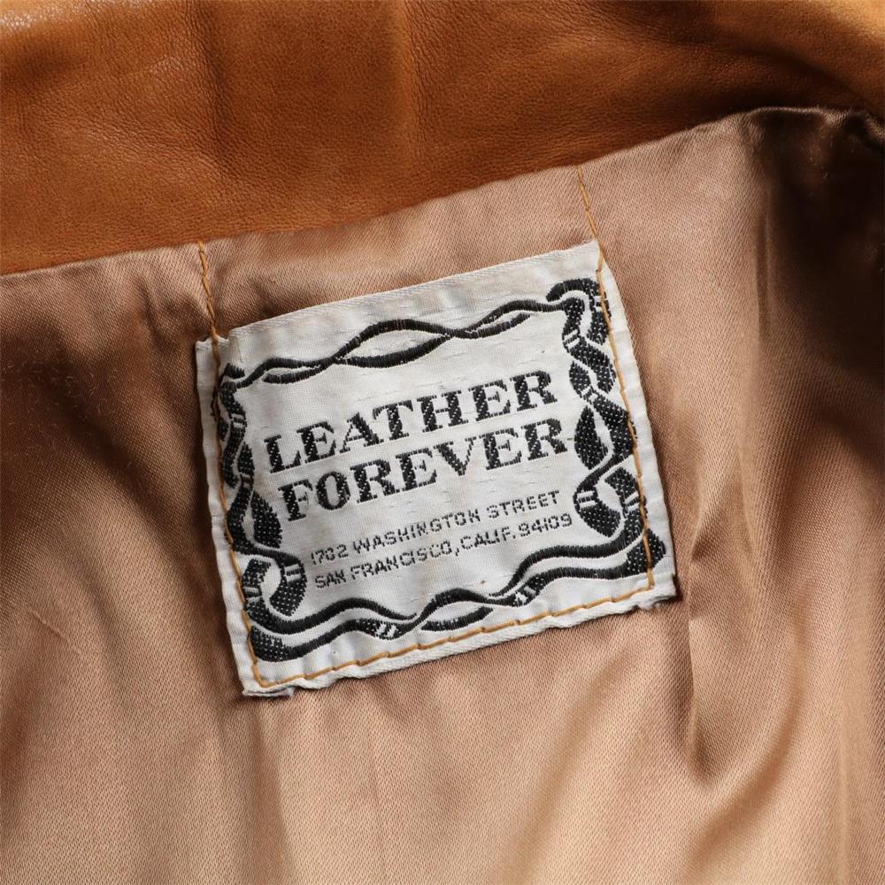 70s ヴィンテージ LEATHER FOREVER レザーフォーエバー ダブルブレスト