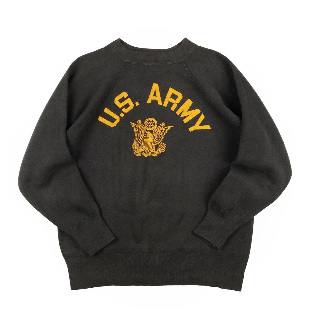 ヴィンテージ古着の通販 | ACORN BuySell Vintage 古着屋 / 60s ヴィンテージ US.ARMY アーミー スウェット  シャツ 黒 ブラック リブ長 ML程