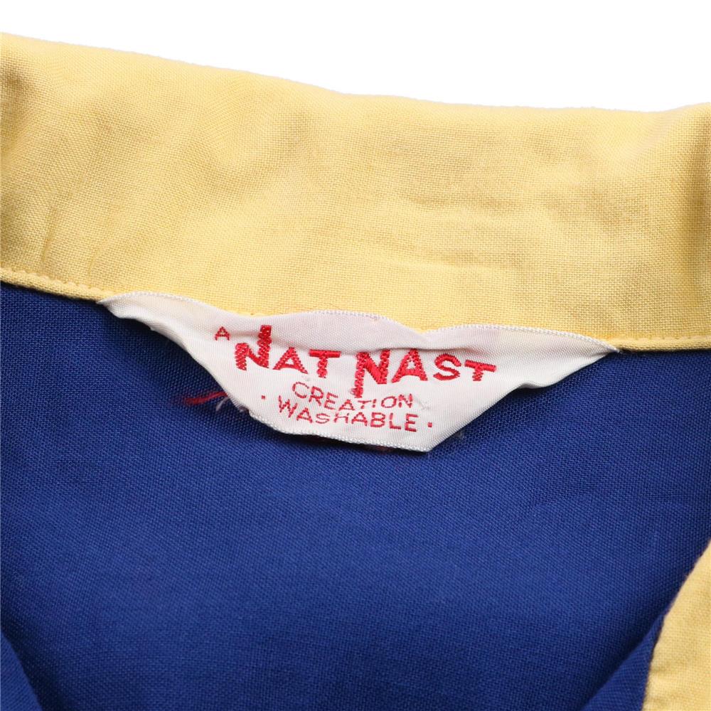 60s ヴィンテージ NAT NASTナットナスト S/S US NAVY ボウリングシャツ
