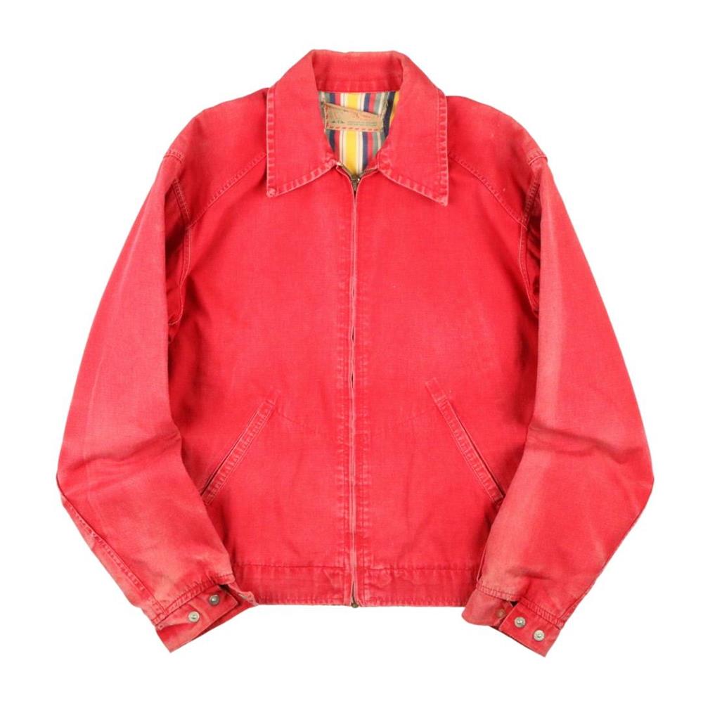 Acorn Vintage Clothing Online ヴィンテージ古着屋の通販 50s ヴィンテージ Thermo Jac 赤 コットン スウィングトップ ジャケット ハチの巣 Ml程
