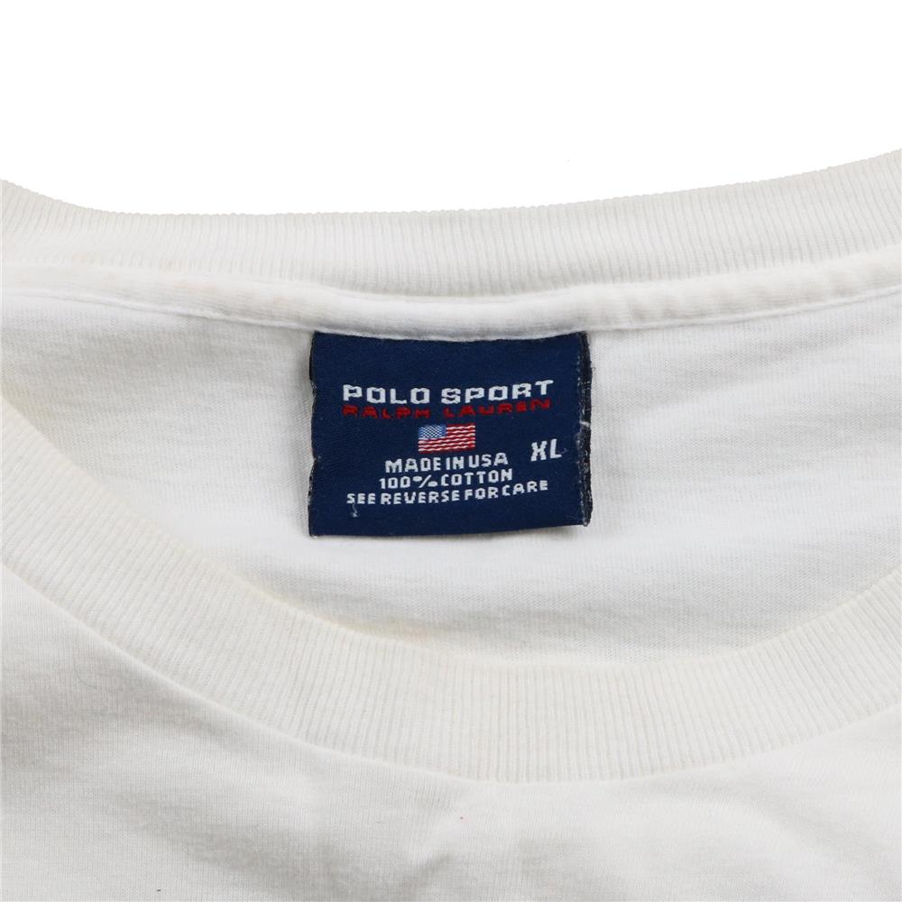 ヴィンテージ古着の通販 | ACORN BuySell Vintage 古着屋 / 90s ヴィンテージ Polo Sport Ralph  Lauren ポロスポーツ ラルフローレン ロンT L/S Tシャツ 白 ホワイト XL