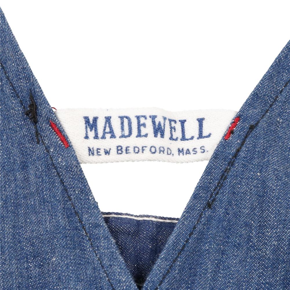 50s ヴィンテージ MADEWELL デニム オーバーオール セパポケ 濃紺 ワークパンツ