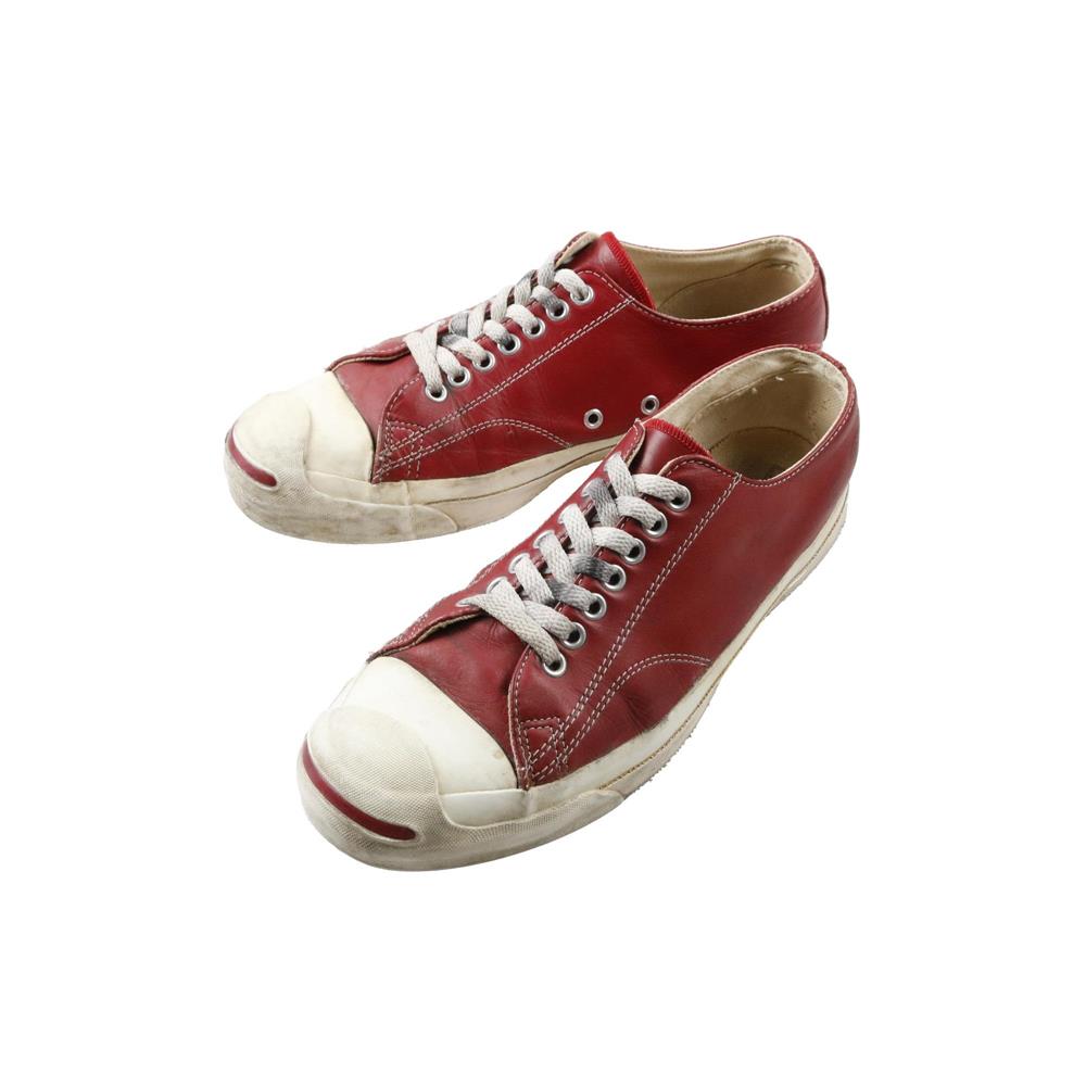 90s ヴィンテージ Converse コンバース Jack Purcell ジャックパーセル スニーカー USA製 レザー 赤 8H