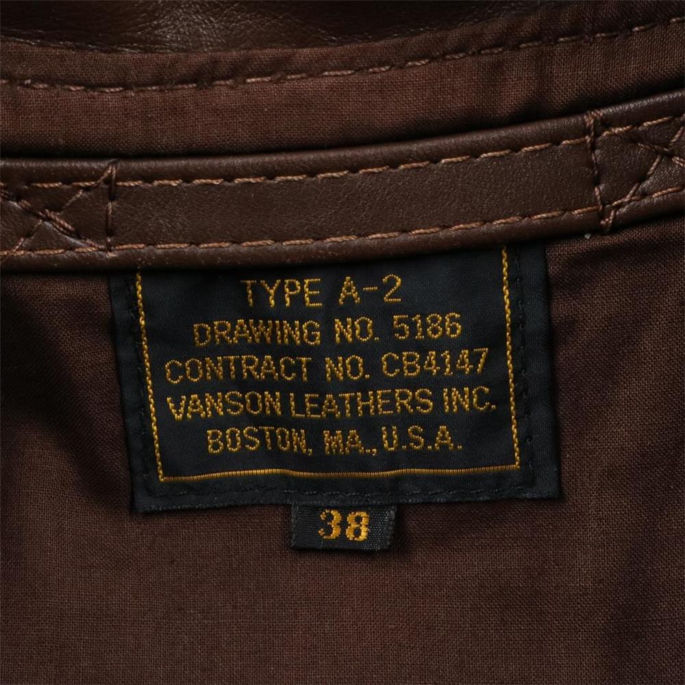 VANSON LEATHERS 革ジャン TYPE A-2 38 USA - アウター