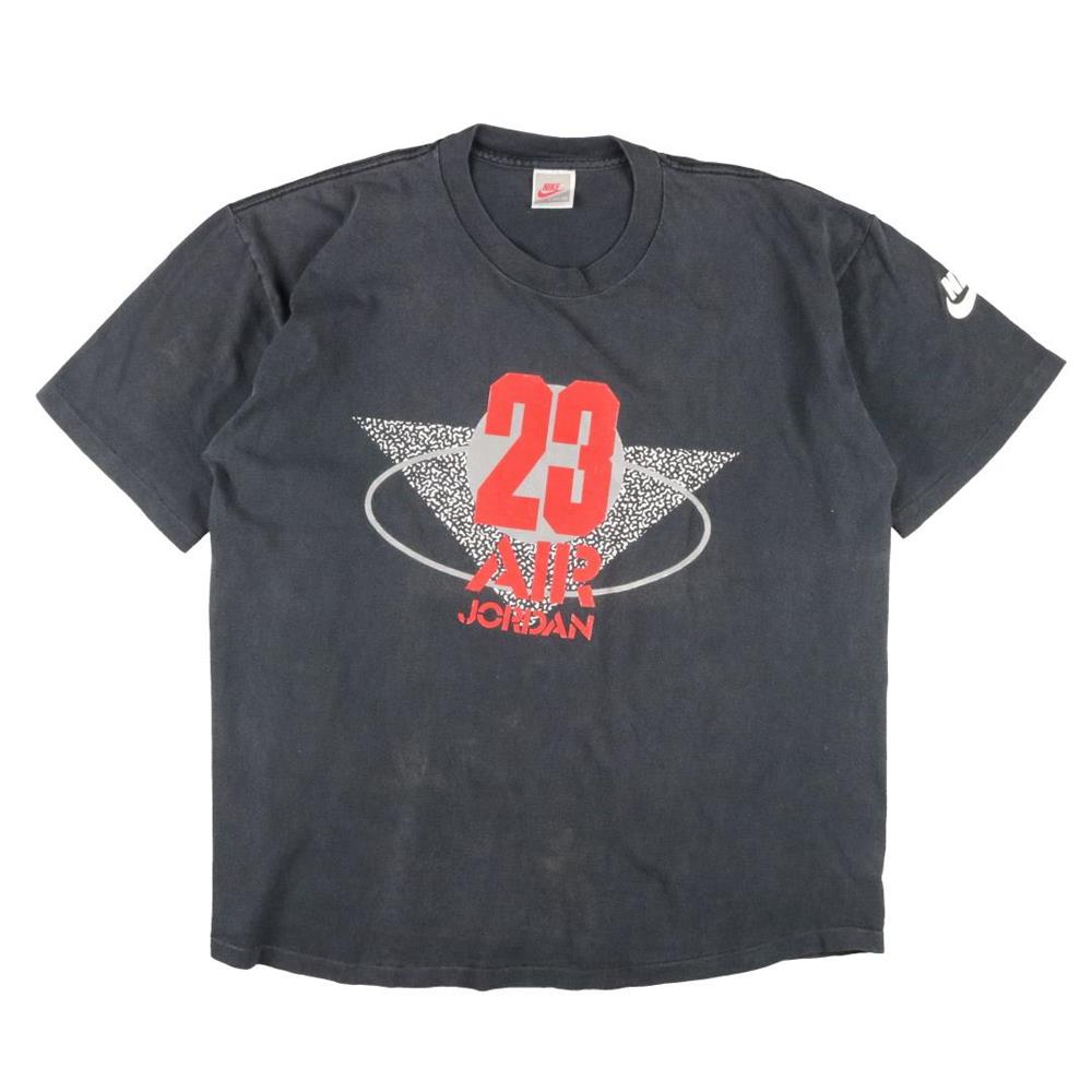 90s ヴィンテージ Nike ナイキ Air Jordan エアジョーダン Tシャツ 銀タグ 黒 L