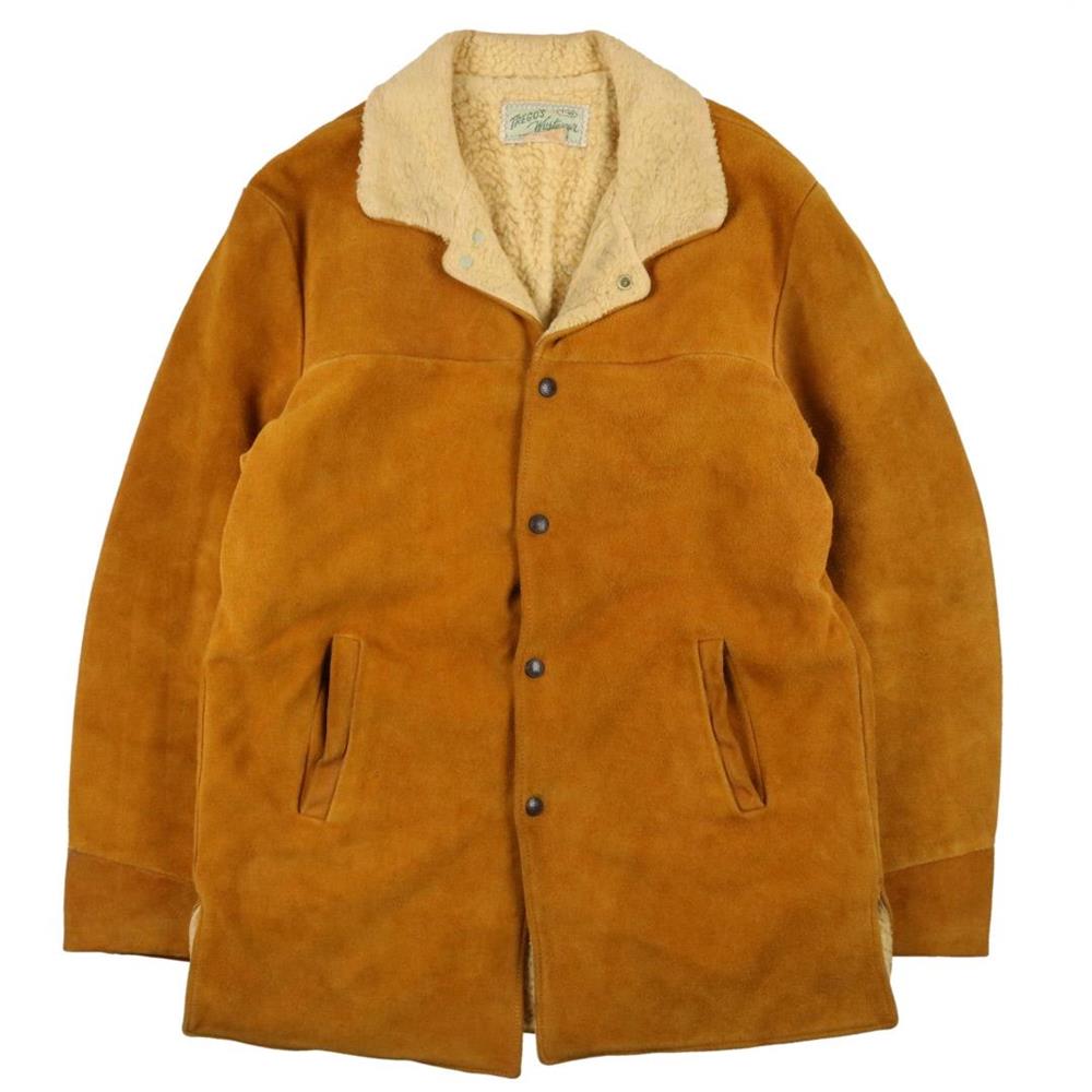 60s Trego's Westwear ブラウンスウェード ボアジャケット About L