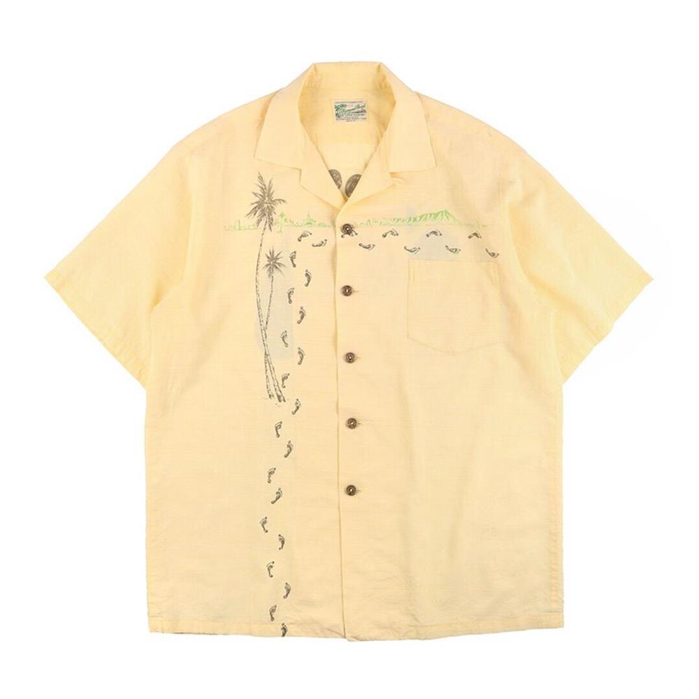 50s ヴィンテージ SPORTSWEAR 半袖 コットン シャツ ハワイアン L程