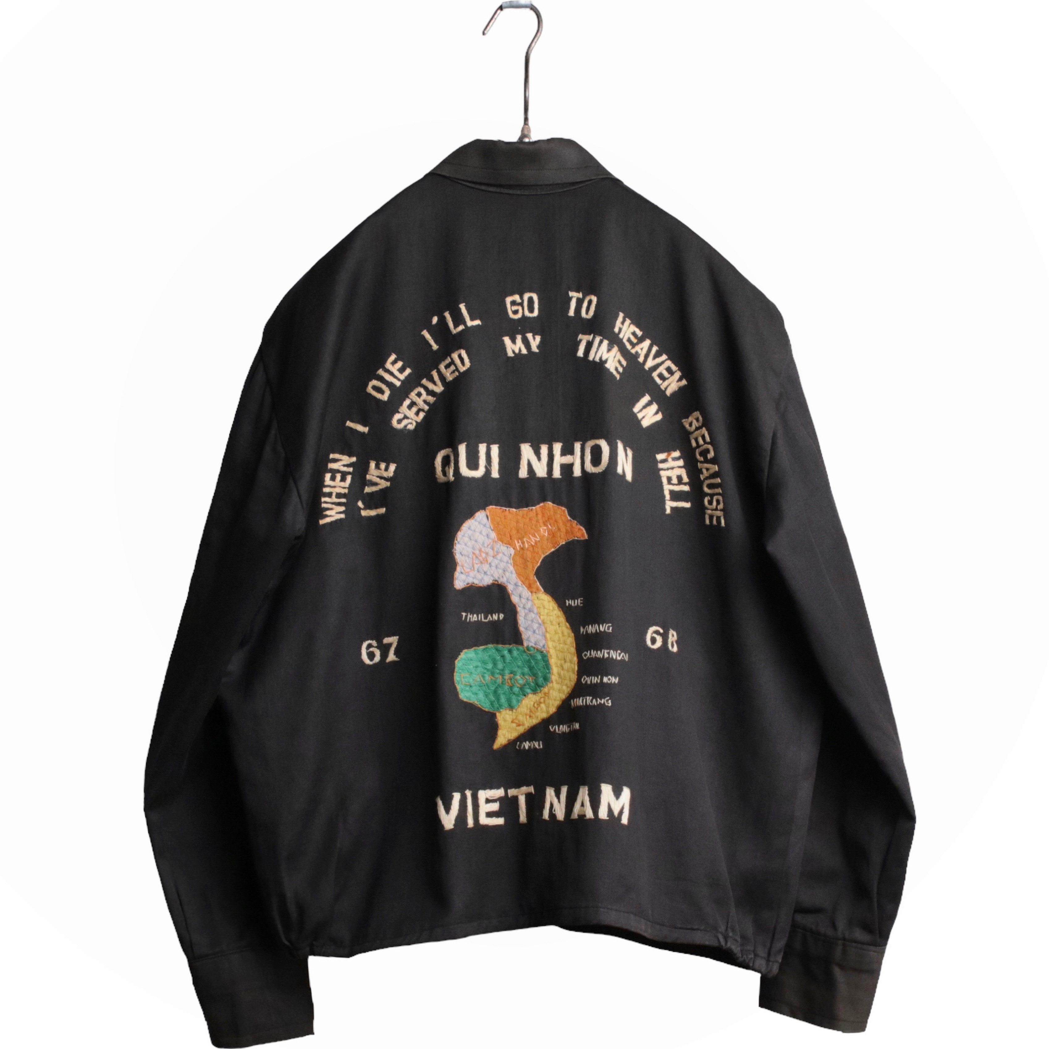 60s ベトナム スーベニアジャケット ベトジャン 67-68刺繍 L程