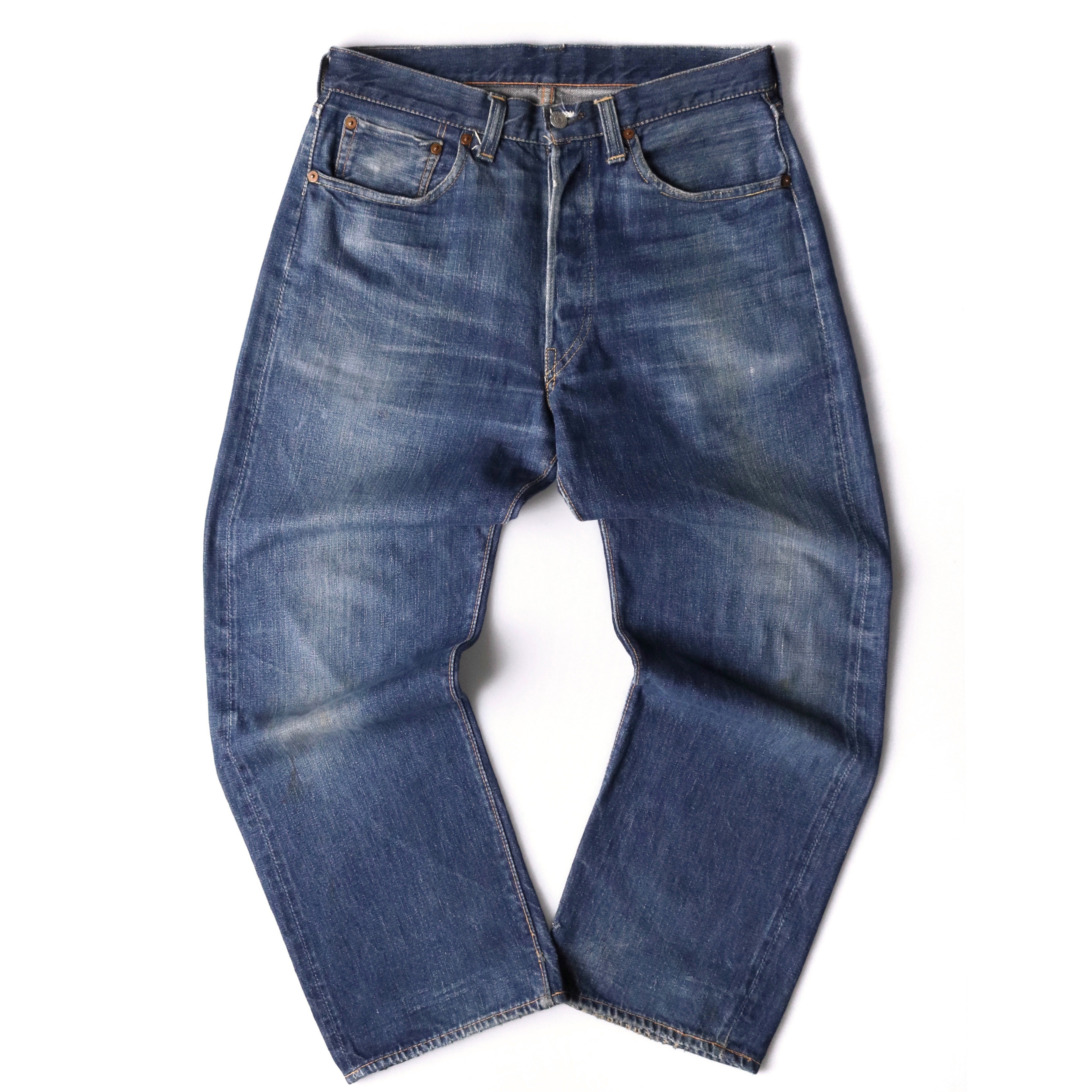 40s Levis リーバイス 501XX デニムジーンズ 47モデル 片面タブ センターオンセット W31L26.5