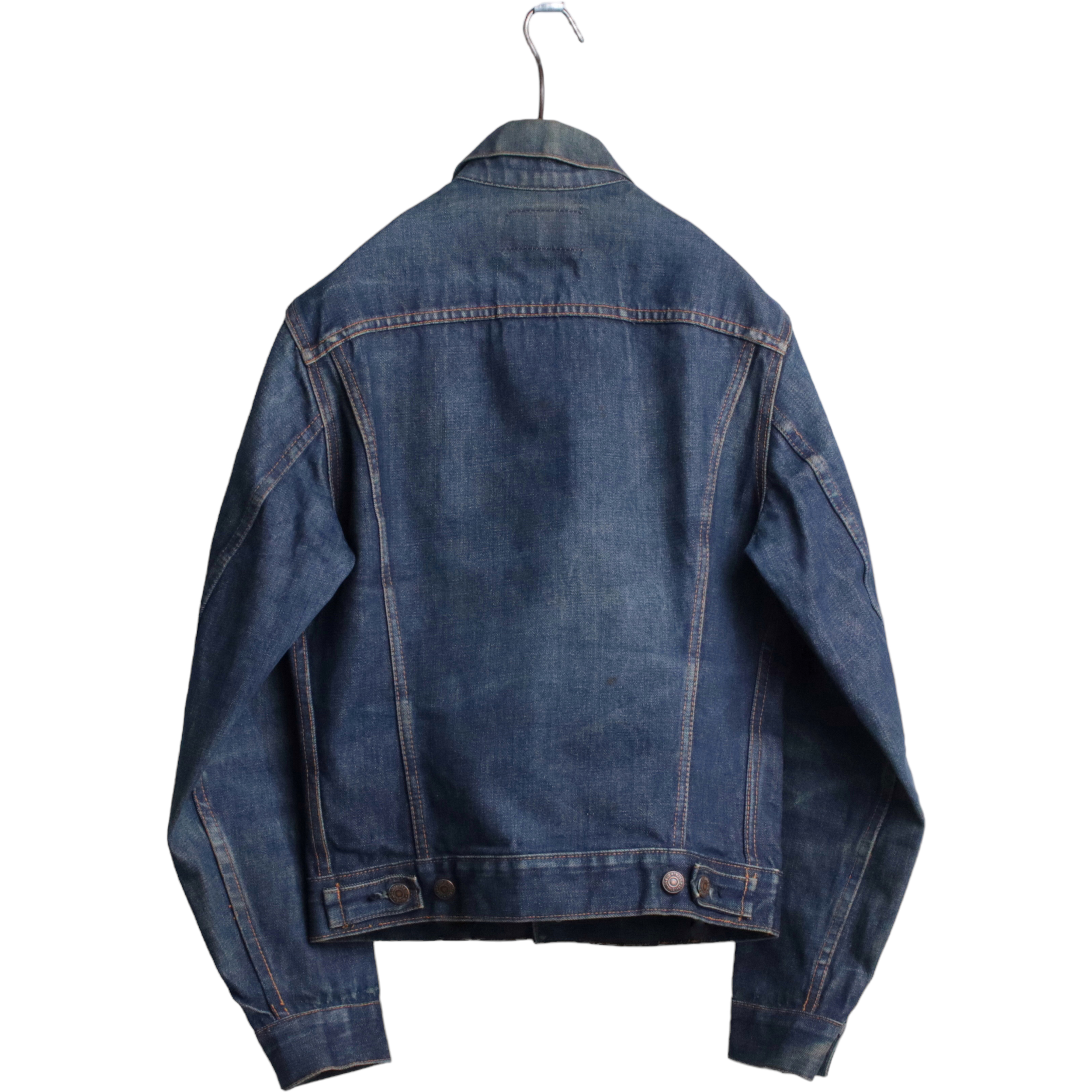 70s Levis リーバイス 70505E ビッグE デニムジャケット フラップ裏黄色カンヌキ 557 過渡期 34