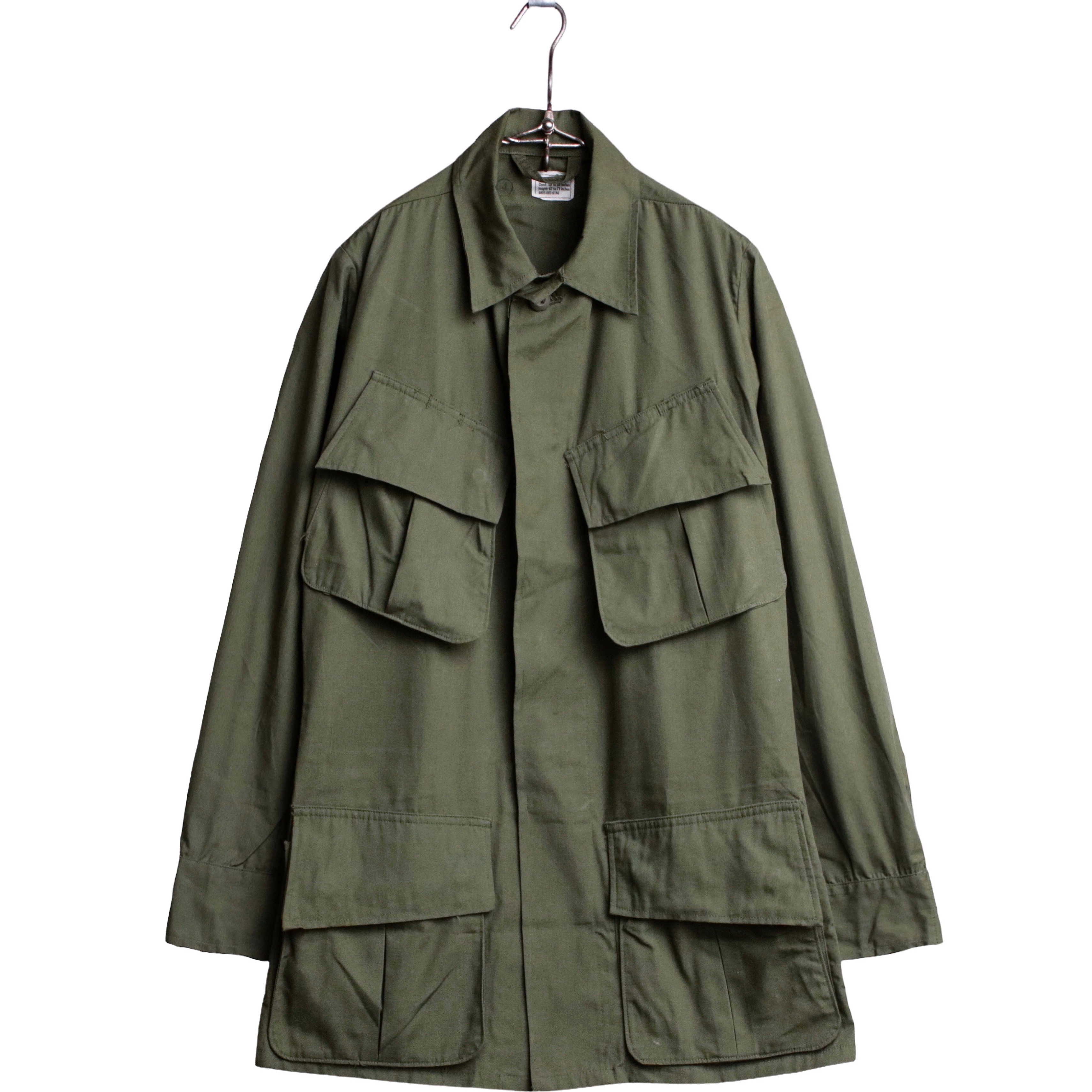 60s】古着 U.S ARMY ジャングルファティーグ ジャケット ノンリップ-