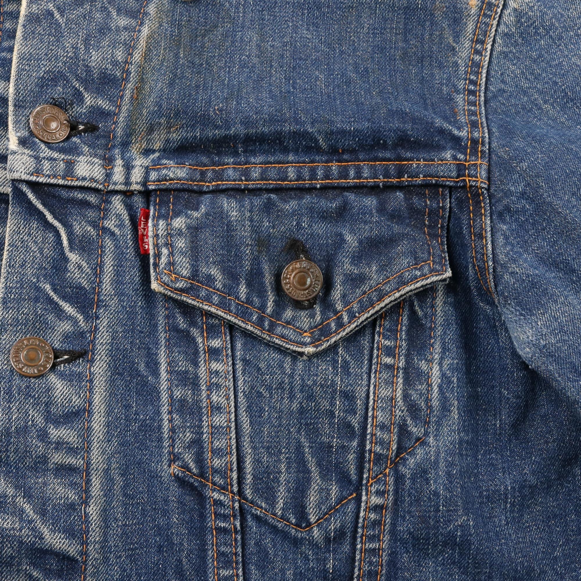 60s ヴィンテージ Levis リーバイス 70505 ビッグE デニムジャケット G