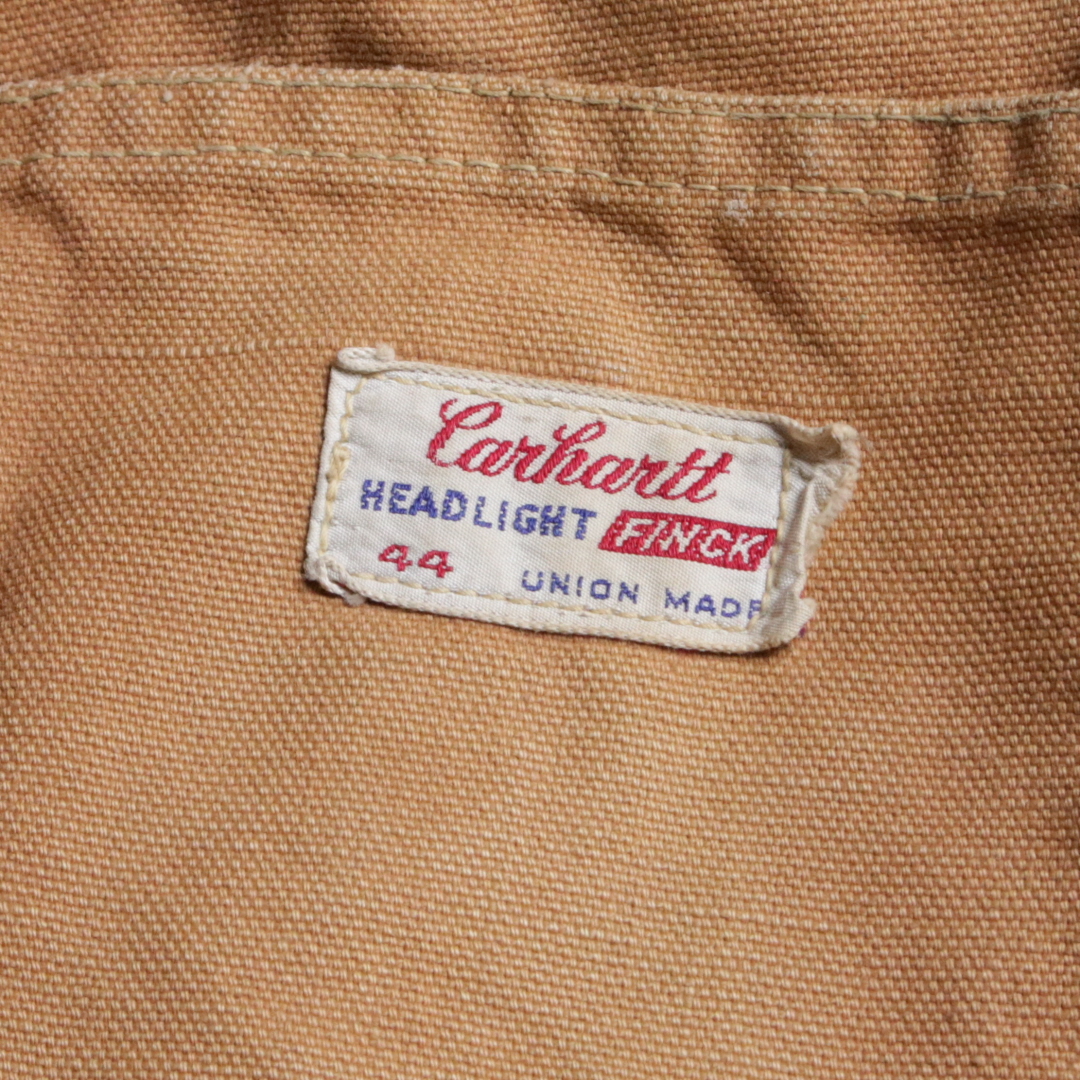 60s Carhartt × HEADLIGHT × FINCK トリプルネーム ダックカバーオール