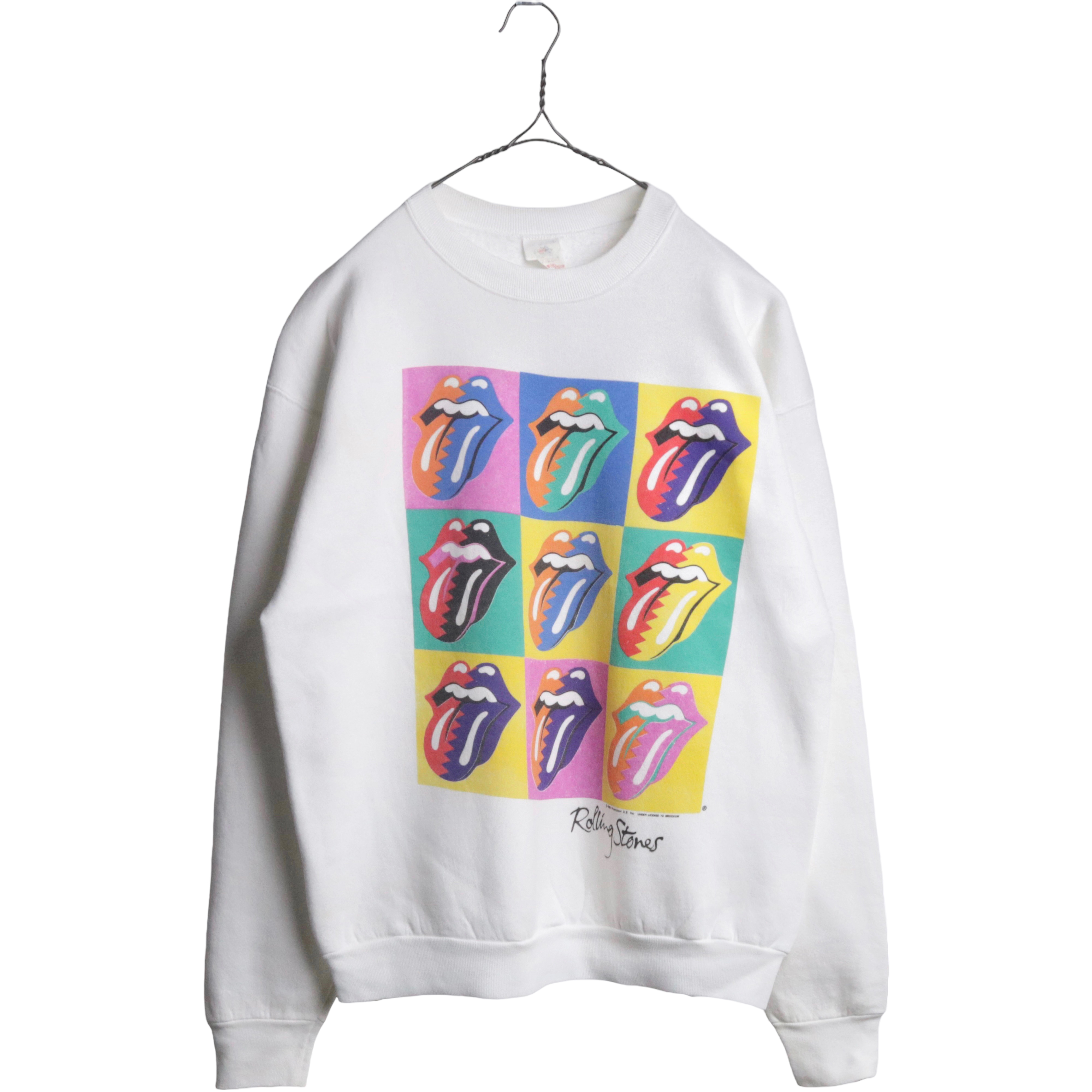 80s Rolling Stones ローリングストーンズ アンディ ウォーホル ロゴ スウェット XL