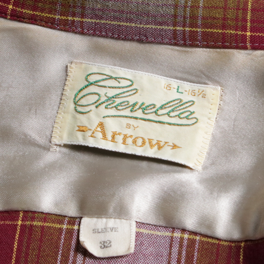 70s ARROW レーヨンオンブレチェックシャツ 16-16H L / ACORN Buy&Sell