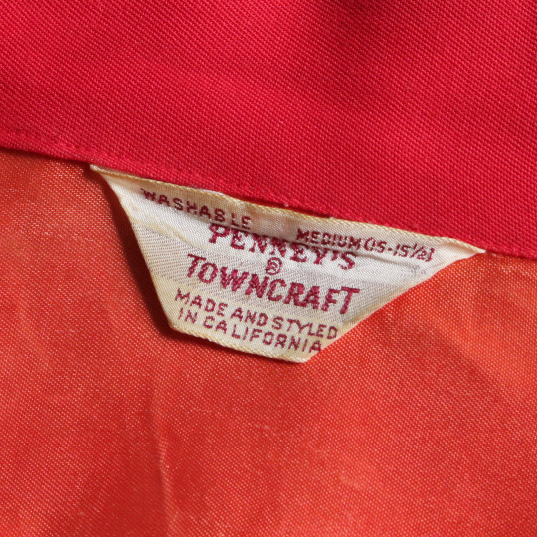 VINTAGE  PENNY'S TOWNCRAFT シャツ 赤 50's