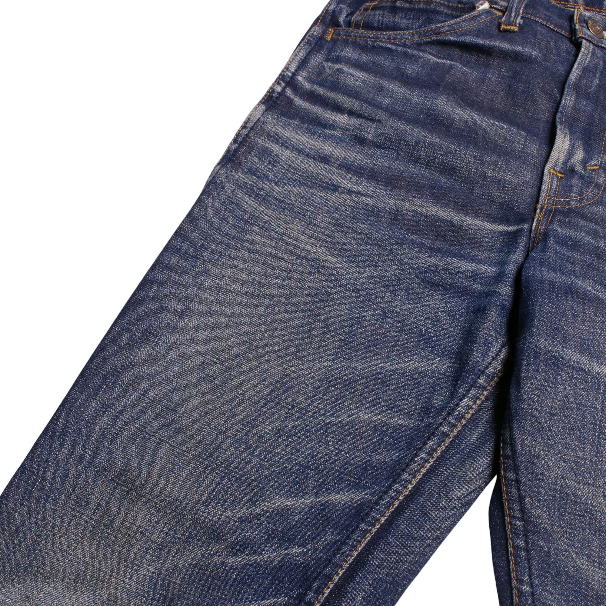 60s Levis リーバイス 606 BigE デニム ジーンズ 鬼ヒゲ 均等V ボタン裏刻印34 42TALON W29L30.5