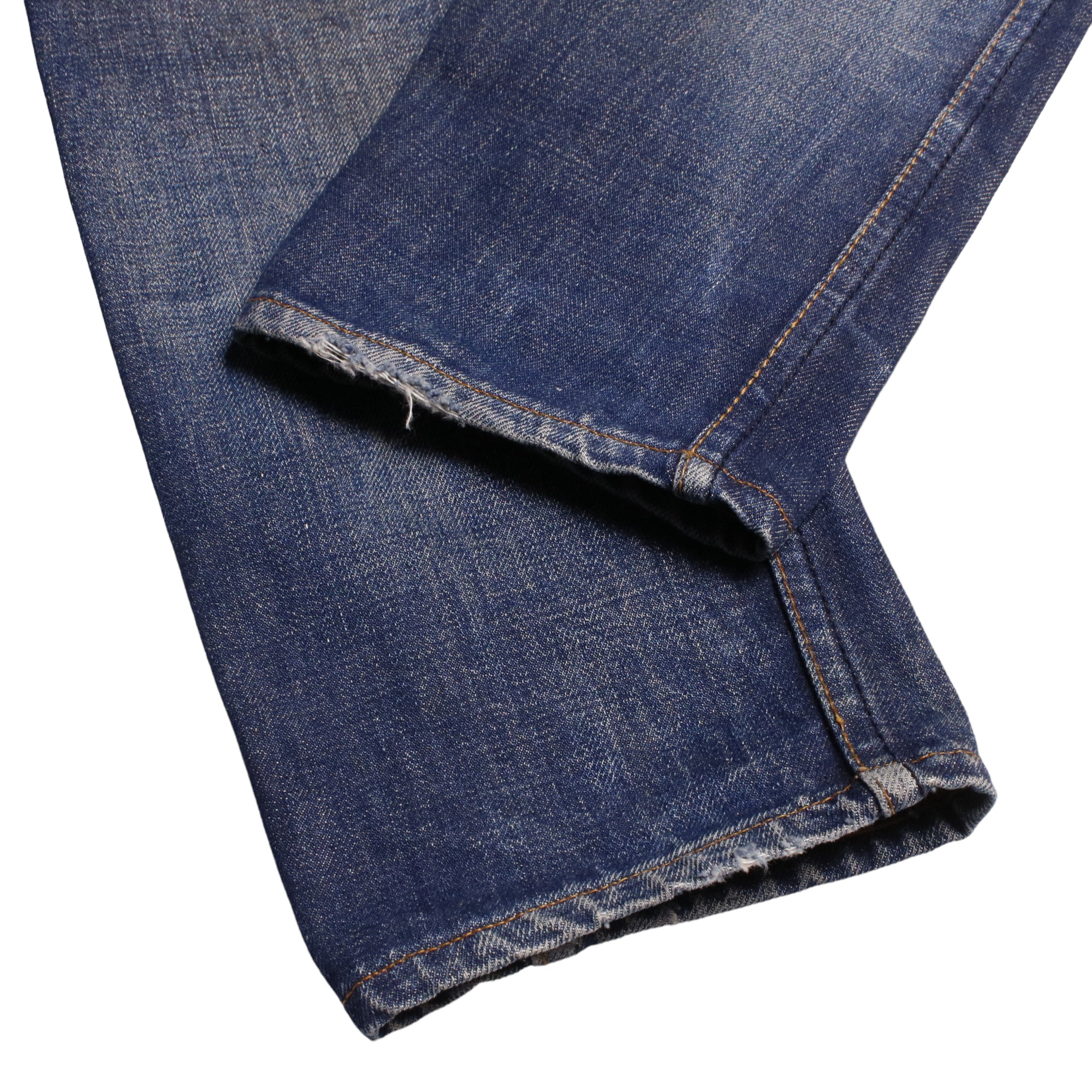 60s Levis リーバイス 606 BigE デニム ジーンズ 鬼ヒゲ 均等V ボタン裏刻印34 42TALON W29L30.5